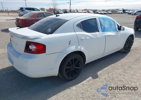 2013 Dodge Avenger Sxt из США, поврежденный, VIN 1C3CDZCB6DN677876
